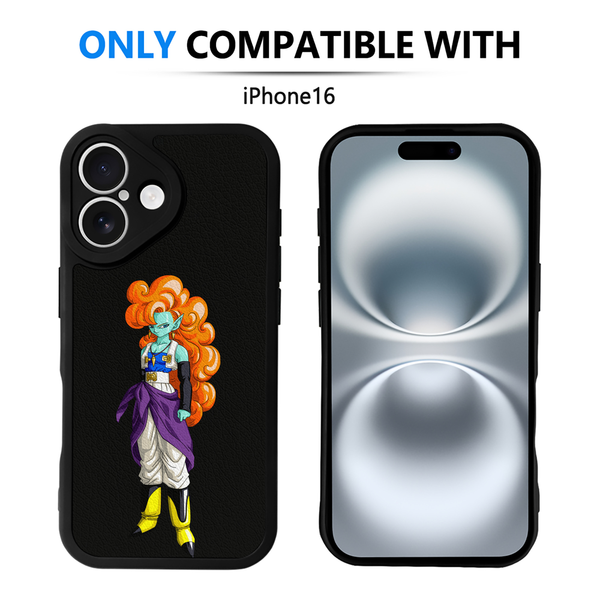 （画像用） ドラゴンボール DRAGON BALL 【iPhone 16シリーズ対応】シリコンスマホケース（レザー調） 材質：シリコン